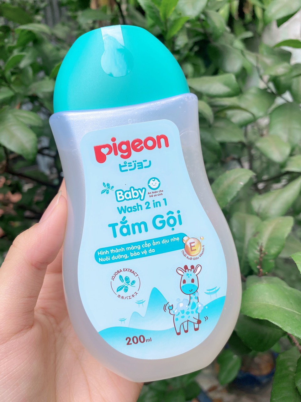 Sữa tắm gội Pigeon Baby Wash 2in1 200ml/xanh Sữa tắm gội Pigeon Baby Wash 2in1 200ml/xanh